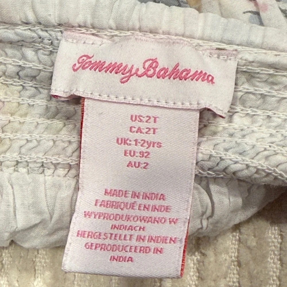 Tommy Bahama Girls Floral Tiered Dress Size 2T Crochet Lace Summer Sundress - Picture 8 of 8